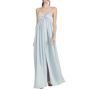 $285 NWT SACHIN & BABI Jessica Ice Blue Gown Maxi‎ Dress Formal Prom Bridal SZ 2